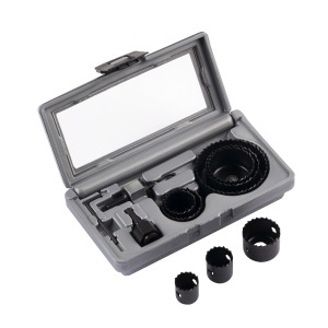 Set de feronerie Bosch 11 piese pentru gauri in lemn, 22-68 mm