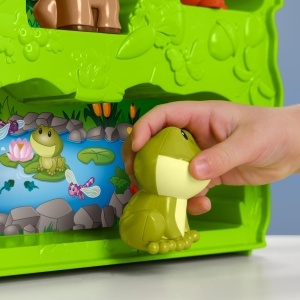 Set de figurine pentru copii Fisher-Price Waldfreunde cu 8 animale si tragecasa in forma de copac - Img 5
