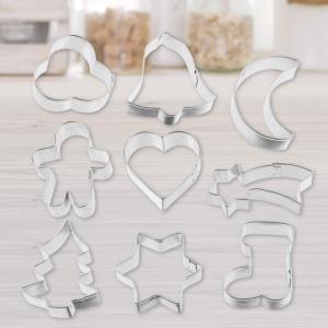 Set de forme pentru fursecuri Zenker PATISSERIE, 9 piese, metalic - Img 2