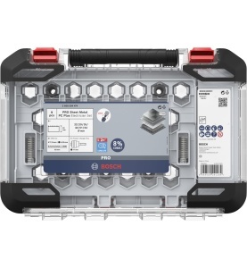 Set de freze Bosch PRO Sheet Metal PC Plus 8 piese pentru inox si otel diametru 22-64 mm - Img 3