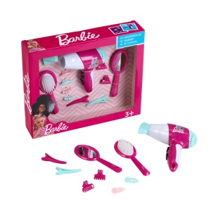 Set de Frisare pentru Copii Theo Klein 5790 cu Uscator de Par si Accesorii Barbie - Img 6
