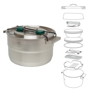 Set de Gatit Outdoor Stanley 1913 Adventure Basecamp 3.5L, Inox, Rezistent - Img 8