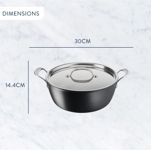Set de gatit Tefal Jamie Oliver H91254 74L antiaderent inductie indicator temperatura - Img 8
