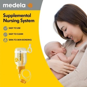 Set de hranire la san Medela, 150 ml, cu sistem de prindere si tub flexibil - Img 5