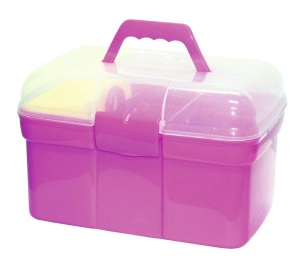Set de ingrijire pentru copii Kerbl Putzbox 321766, 8 piese, roz - Img 2