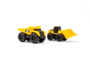 Set de Joaca CAT Little Machines - 2 Vehicule, Kran Functionabil, Insta-Dirt - Img 4