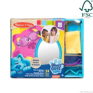 Set de joaca din lemn Melissa Doug Blues Clues pentru copii 3 ani, accesorii oftalmologice - Img 4