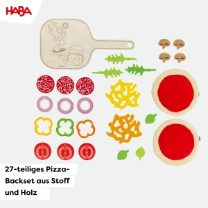 Set de joaca HABA Pizza 2 Pizzabaze, 12 ingrediente, accesorii pentru copii de la 3 ani - Img 3