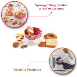Set de joaca Hape E3168 Brotkorbchen - Produse de patiserie din materiale moi - Img 5