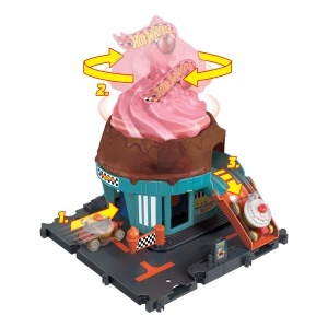 Set de joaca Hot Wheels City Downtown Eiskrem-Strudel cu 1 masinuta 164 - Img 4