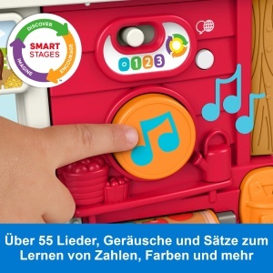 Set de joaca interactiv Fisher-Price Little People Ferma cu muzica si 4 animale - Img 3
