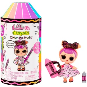 Set de Joaca L.O.L. Surprise Loves CRAYOLA Colour Me Studio cu 30 Surprize, pentru 3 ani