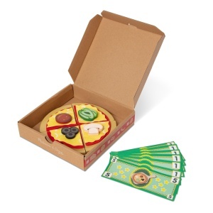 Set de Joaca Melissa Doug Pizzerie din Lemn 41 Piese Educational pentru Copii 3 Ani - Img 4