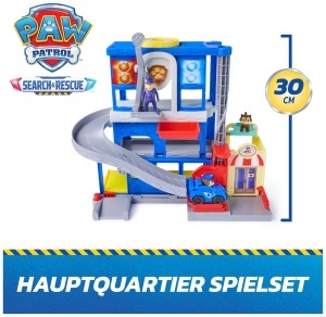 Set de Joaca PAW PATROL Quartier de Salvare cu 3 Figurine si Masina, 30 cm - Img 2