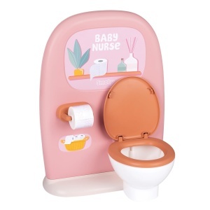 Set de joaca pentru papusi Smoby Baby Nurse - baie cu toaleta, chiuveta si accesorii
