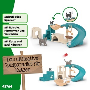 Set de Joaca pentru Pisici Schleich Farm World 42764, 12 Piese, Activitati Diverse - Img 3
