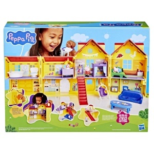 Set de joaca Peppa Pig - Casa mare de 80 cm cu 3 figurine si 11 accesorii - Img 2