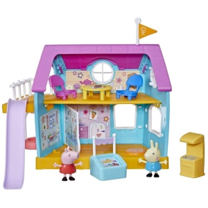 Set de Joaca Peppa Pig Clubhaus cu Sunete, 2 Figurine si 7 Accesorii