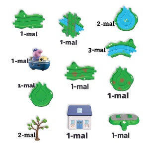 Set de Joaca Peppa Pig cu Barca Bobbing Along, 2 Vehicule, Sunete Interactive - Img 3