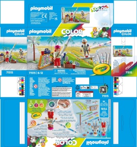 Set de Joaca PLAYMOBIL Color 71515 Skatepark cu 44 de Piese, Stifte Abasabile, 2 Figurine - Img 7