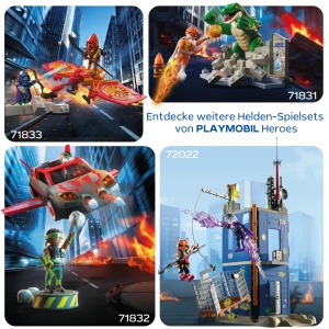 Set de Joaca PLAYMOBIL Heroes MegaRaptor vs. Firestormer, cu Mura Zburatoare, 71831 - Img 5