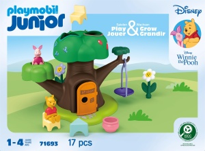 Set de Joaca PLAYMOBIL JUNIOR Winnie Puuh si Ferkel, 17 piese, Plastic, pentru copii de la 1 an - Img 5