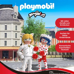 Set de Joaca PLAYMOBIL Miraculous Ladybug si Cat Noir - Figurine, Accesorii, 4 ani - Img 3