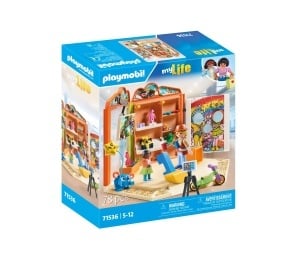 Set de Joaca PLAYMOBIL MyLife 71536 - Magazin de Jucarii cu Zona de Gaming si Fotowall - Img 2