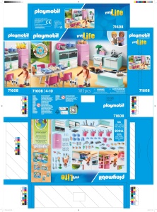 Set de joaca PLAYMOBIL MyLife 71608 - Bucatarie complet echipata, 105 piese, pentru copii de la 4 ani - Img 10