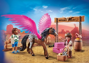 Set de joaca PLAYMOBIL The Movie 70074 - Marla, Del si cal cu aripi, 41 piese - Img 2