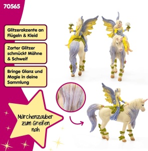 Set de Joaca Schleich BAYALA Sera cu Unicorn Floral, 3 Piese, pentru Copii de la 5 Ani - Img 3