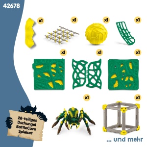 Set de Joaca Schleich ELDRADOR Battle Cave cu Tarantula de Jungle, 28 Piese - Img 7