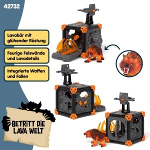 Set de Joaca Schleich ELDRADOR BattleCave Lavabar 31 Piese pentru Copii - Img 4