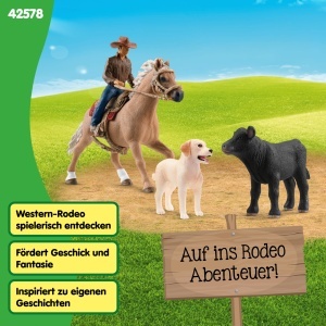 Set de Joaca Schleich Farm World - Westernreiten 42578, 6 Piese, Ideal pentru Copii - Img 7