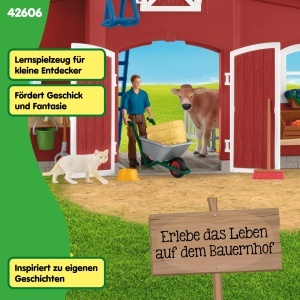 Set de Joaca Schleich - Ferma Mare cu Casa de Fermier, 92 Piese - Img 6
