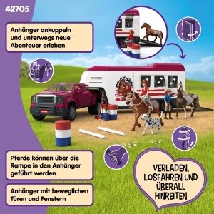 Set de Joaca Schleich Horse Club - Camion cu Remorca, 119 Piese, pentru Copii 5 - Img 4