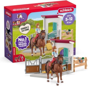 Set de Joaca Schleich Horse Club cu Hannah si Cayenne, 25 Piese