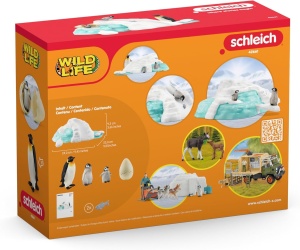 Set de Joaca Schleich WILD Life Pinguin-Familienspa 42661, 14 Piese, 3 Kaiserpinguini - Img 8