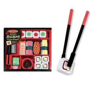 Set de joaca sushi din lemn Melissa Doug, 24 piese, cu efecte sonore - Img 4