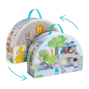 Set de Joaca Zoo HABA pentru copii de peste 18 luni, cu figurine din lemn - Img 5