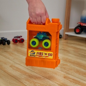 Set de joc Hot Wheels Monster Trucks - Motosaurus 164, Stunt Arena, 2 masini incluse - Img 5