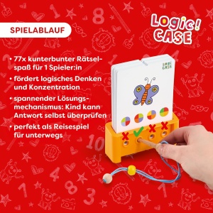 Set de Joc Logic HABA Logic CASE Starter Set 7 77 Sarcini, Joc de Calatorie, Autoevaluare - Img 5