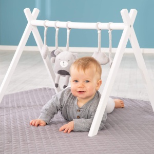 Set de Jucarii pentru Bebei Lil Cutie Sammy - 5 Figurine, Culoare Gri - Img 3
