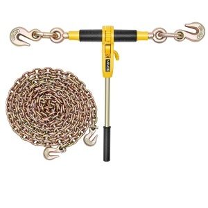 Set de legare cu lant VEVOR, 3,63 T, 3,9m, G80, pentru transport - Img 9