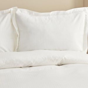 Set de lenjerie de pat Karaca Home Uniq, 100 bumbac satin, 3 piese, alb - Img 4