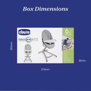 Set de masa 4 in 1 Chicco Baby Hug | Numai (tava pentru scaun inalt + husa din panza Terry) - Img 3