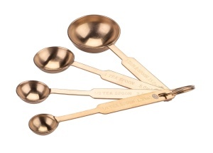 Set de masurare Dr. Oetker din inox cu acoperire de titan, 4 piese, design vintage cupru - Img 1