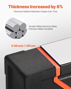 Set de nivele cu bula de aer pentru torpile VEVOR din 4 piese, set de niveluri cu bula de aer cutie de 120/60/40/25 cm, rigla libelula pentru 45/90/180 grade, instrument de masurare din aliaj de aluminiu (doar 10 inci sunt magnetici) - Img 4