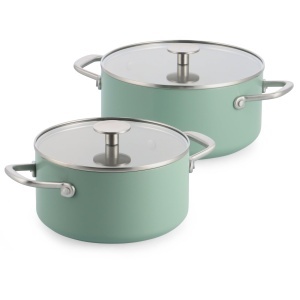 Set de Oale KitchenAid Advanced Forged, 4 piese, 20 cm, 24 cm, Antiadherente, Verde