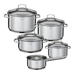 Set de oale ROSLE Elegance 5 piese inox compatibil cu inductie si cuptor